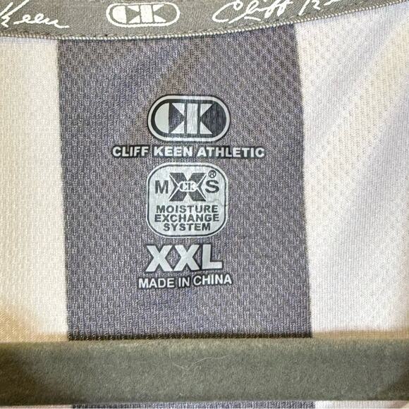 Cliff Keen Athletic Gray and White Striped Shirt. Size XXL. Referee Uniform. - Picture 3 of 6